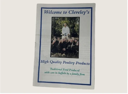 An early Cleveleys high-quality poultry brochure