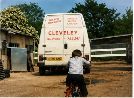 A Cleveleys delivery van at Moat Farm